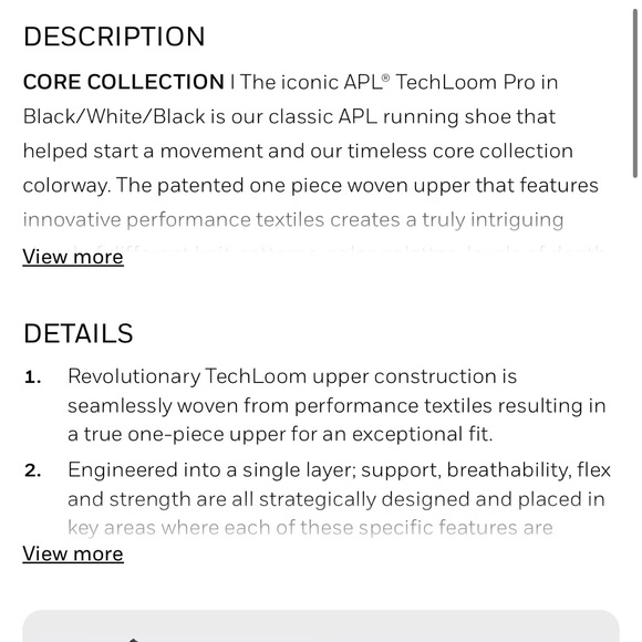 Women’s APL TechLoom Pro White Size 8 - Picture 7 of 8